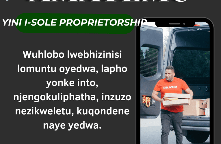 YINI I-SOLE PROPRIETORSHIP?